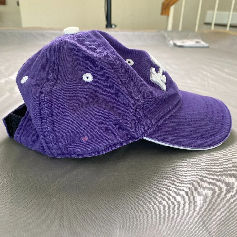 K-STATE infant/toddler hats. Lot of 2. Purple w/White‎ embroidered logo